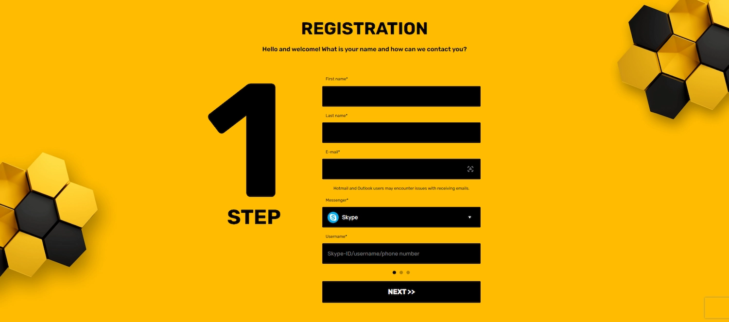 Start your Melbet affiliate registration process with this easy step-by-step form.